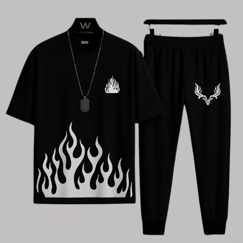 2 Pcs Men's Micro Plain Tracksuit