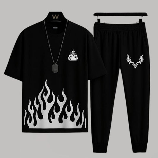 2 Pcs Men's Micro Plain Tracksuit