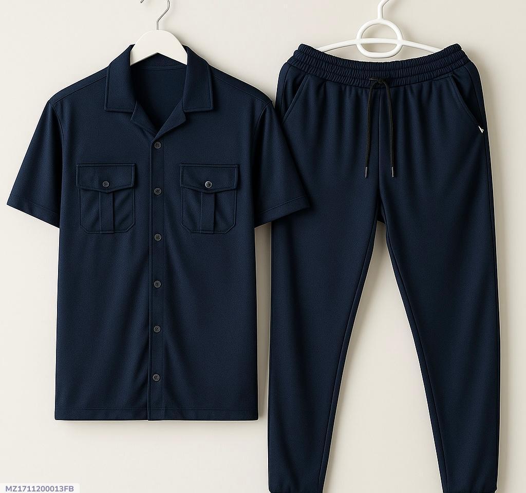 2 Pcs Men's Dri Fit Plain Suit